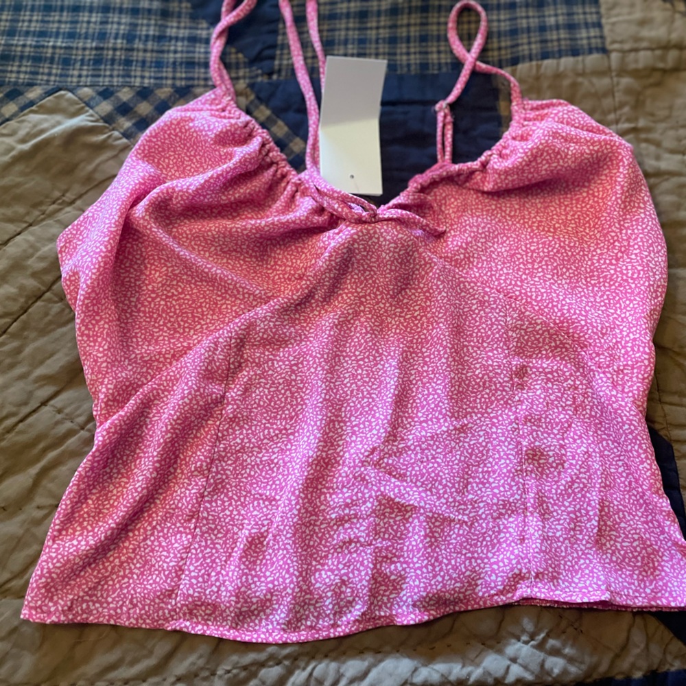 Pink crop top
